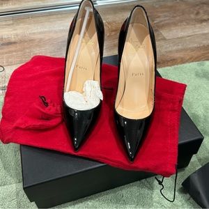 So Kate Patent Pointed-Toe Red Sole Pump